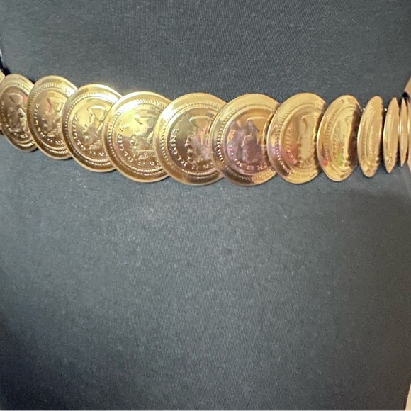 Vintage Gold tone Coin Belt main image 7